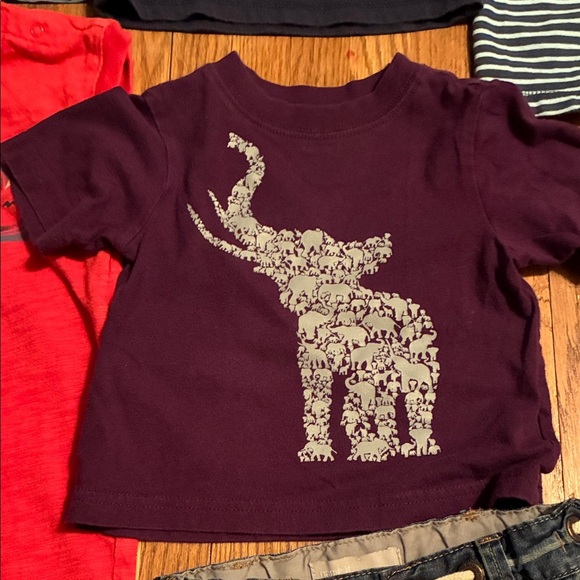 George and Others Shark and Stripes Rompers, Tees and Shorts - Picture 10 of 15